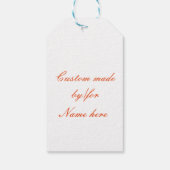 Rotkopfmosaik Geschenkanhänger (Rückseite)