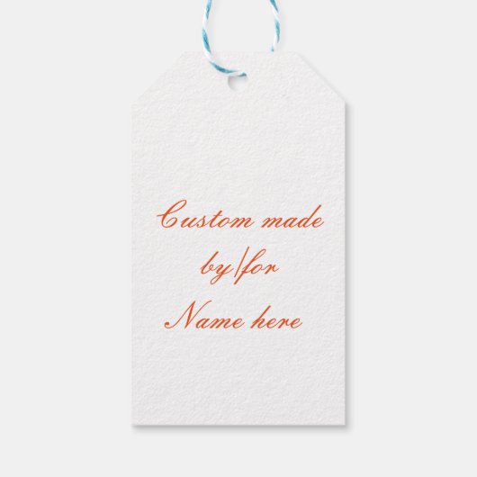 Rotkopfmosaik Geschenkanhänger (Rückseite)