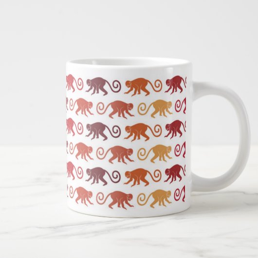 Rotkopfmuster Jumbo-Tasse (Rechts)