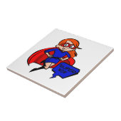 Rotkopfmutter Fliese (Seite)