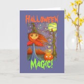 Rotkopfrösche, Hexenmädchen und Luna Karte (Gelbe Blume)