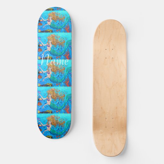 RotkopfunterwasserMeerjungfrau Thunder_Cove Skateboard (Vorderseite)