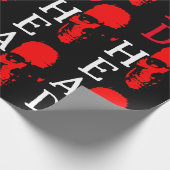 Rotkopfwackelpapier Geschenkpapier (Ecke)