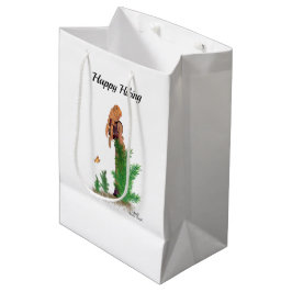 Rotkopfwanderbeutel Pinup Girl Gift Bag Mittlere Geschenktüte