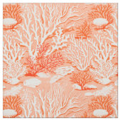 Rotkorallen Monochromatisch Stoff (Muster)