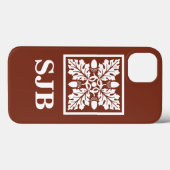 Rotkorn- und Blattdesign Case-Mate iPhone Hülle (Rückseite (Horizontal))