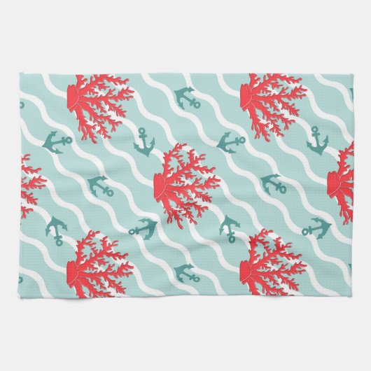 Rotkornmuster 1 handtuch (Horizontal)