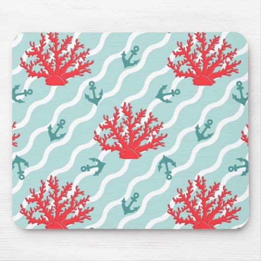 Rotkornmuster 1 mousepad (Vorne)