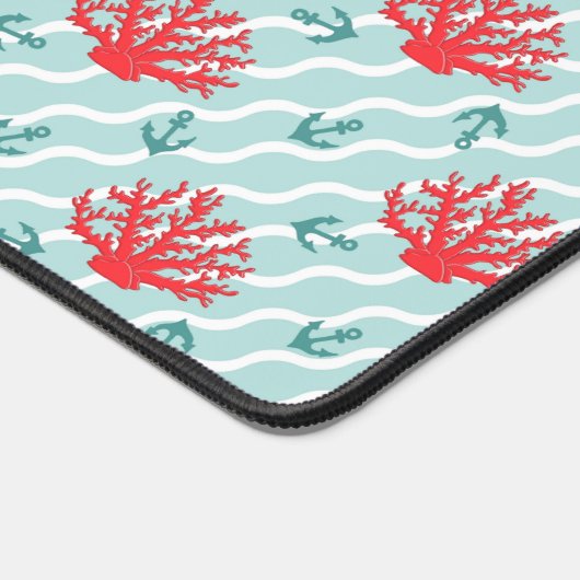 Rotkornmuster 1 schreibtischunterlage (Ecke)