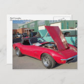 Rotkorvette, 1 postkarte (Vorne/Hinten)