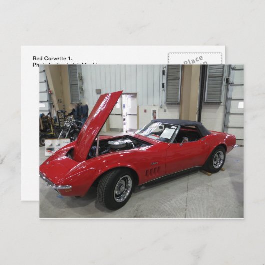 Rotkorvette 1 postkarte (Vorne/Hinten)