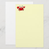 Rotkrabbe Briefpapier (Vorne/Hinten)