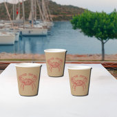 Rotkrabbe Pappbecher