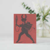 Rotkrampuskorbskette Postkarte (Stehend Vorderseite)