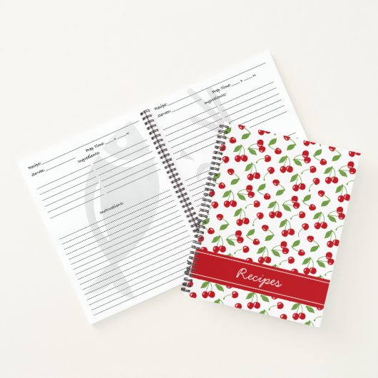 Rotkrebse Coquette Retro Rezept Notizblock (Innenseite)