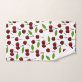 Rotkrebse, Kirschmuster, Blätter, Obst Badhandtuch Set (Handtuch)