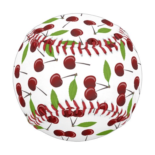 Rotkrebse, Kirschmuster, Blätter, Obst Baseball (Vorderseite)