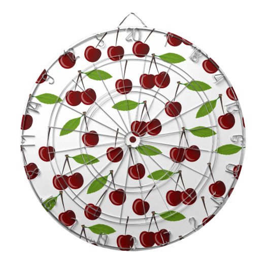 Rotkrebse, Kirschmuster, Blätter, Obst Dartscheibe (vorne)