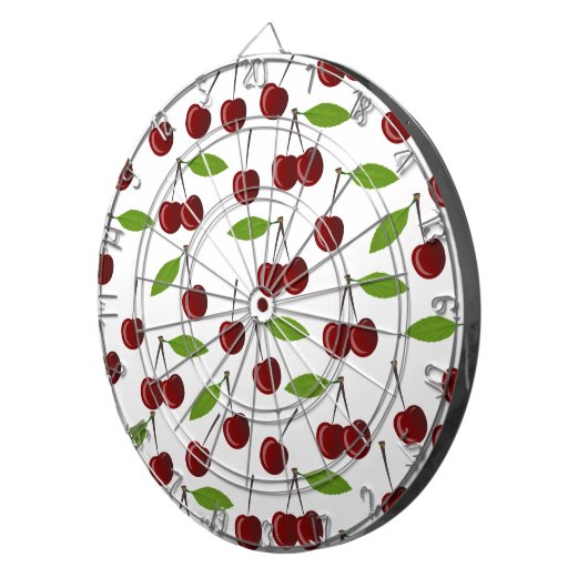 Rotkrebse, Kirschmuster, Blätter, Obst Dartscheibe (Vorderseite rechts)