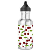 Rotkrebse, Kirschmuster, Blätter, Obst Edelstahlflasche (Rechts)