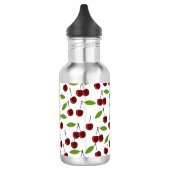 Rotkrebse, Kirschmuster, Blätter, Obst Edelstahlflasche (Links)