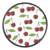 Rotkrebse, Kirschmuster, Blätter, Obst Eishockey Puck (Vorderseite)