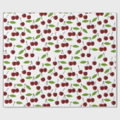 Rotkrebse, Kirschmuster, Blätter, Obst Geschenkpapier (Flach)