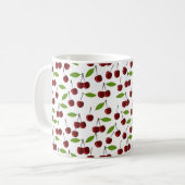 Rotkrebse, Kirschmuster, Blätter, Obst Kaffeetasse (Vorderseite Links)