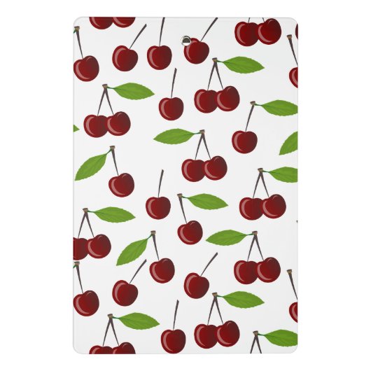 Rotkrebse, Kirschmuster, Blätter, Obst Mini Klemmbrett (Rückseite)