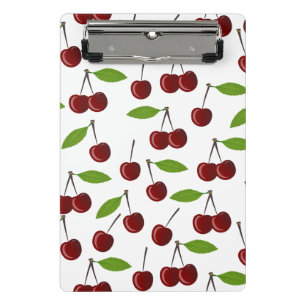 Rotkrebse, Kirschmuster, Blätter, Obst Mini Klemmbrett