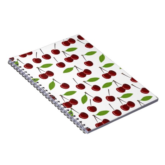 Rotkrebse, Kirschmuster, Blätter, Obst Notizblock (Rechte Seite)