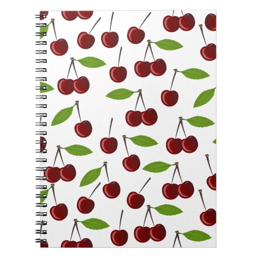 Rotkrebse, Kirschmuster, Blätter, Obst Notizblock (Vorderseite)