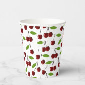 Rotkrebse, Kirschmuster, Blätter, Obst Pappbecher (Rechts)