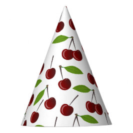 Rotkrebse, Kirschmuster, Blätter, Obst Partyhütchen