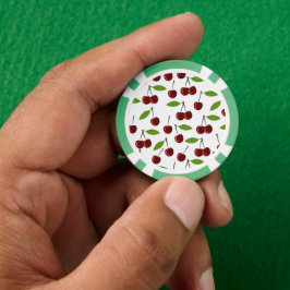 Rotkrebse, Kirschmuster, Blätter, Obst Pokerchips