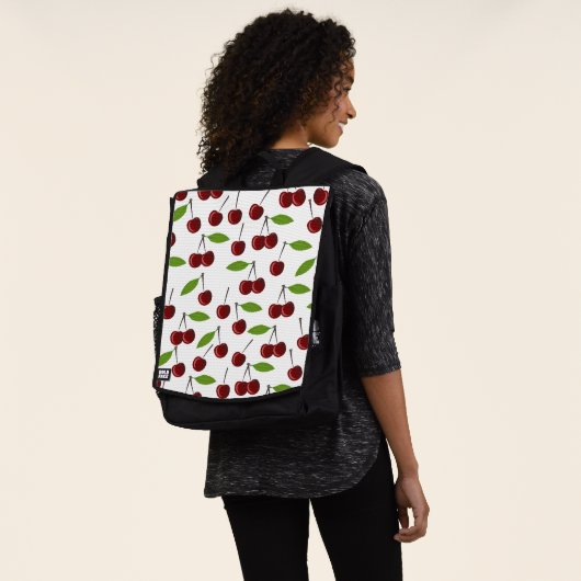 Rotkrebse, Kirschmuster, Blätter, Obst Rucksack (Ausgewaschen)