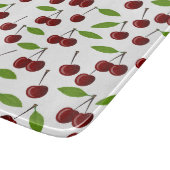 Rotkrebse, Kirschmuster, Blätter, Obst Schneidebrett (Ecke)