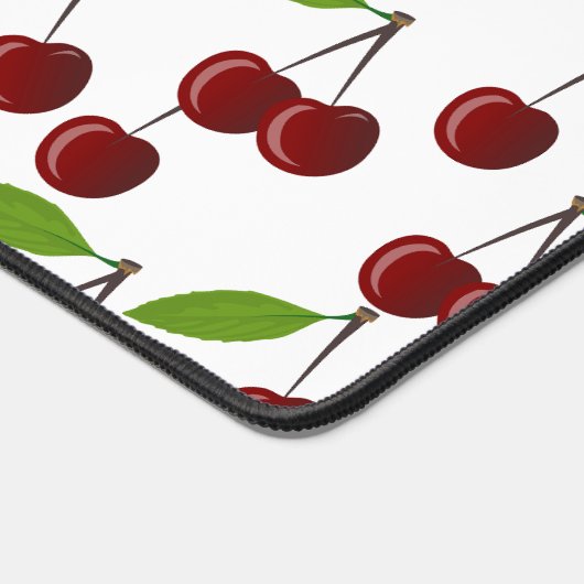 Rotkrebse, Kirschmuster, Blätter, Obst Schreibtischunterlage (Ecke)