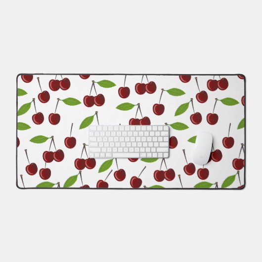 Rotkrebse, Kirschmuster, Blätter, Obst Schreibtischunterlage (Tastatur & Maus)