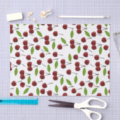 Rotkrebse, Kirschmuster, Blätter, Obst Seidenpapier (Handwerk)