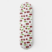 Rotkrebse, Kirschmuster, Blätter, Obst Skateboard (Vorderseite)