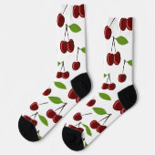 Rotkrebse, Kirschmuster, Blätter, Obst Socken (Linkes Detail)