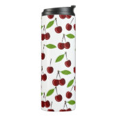 Rotkrebse, Kirschmuster, Blätter, Obst Thermosbecher (Nach links gedreht)