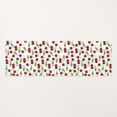 Rotkrebse, Kirschmuster, Blätter, Obst Yogamatte (Vorderseite (Horizontal))