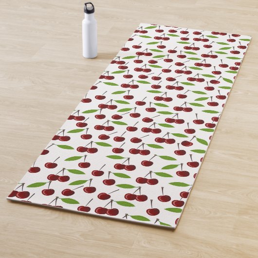 Rotkrebse, Kirschmuster, Blätter, Obst Yogamatte (Beispiel)