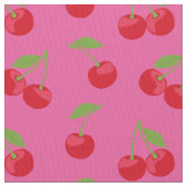 Rotkrebsmuster auf rosa stoff (Nahaufnahme)