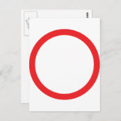 Rotkreisring Postkarte (Vorne/Hinten)