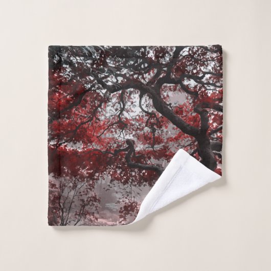 Rotkreuz-Blossom Badhandtuch Set (Waschlappen)