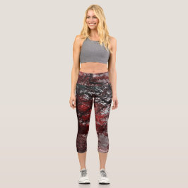 Rotkreuz-Blossom Capri Leggings