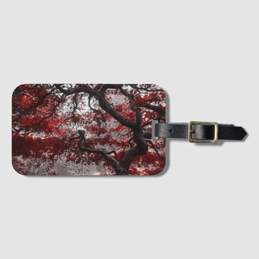 Rotkreuz-Blossom Gepäckanhänger (Vorderseite (Horizontal))